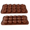 thumbnail image 3 of 15 moldes para hornear pasteles de chocolate, chocolate, caramelos de silicona con forma de amor, moldes de pegamento de cristal de hielo, 3 of 4