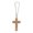 Gold, variant on Fanoery Stylish Clay Crucifix Pendant With Crystal Accent For Car Rearview Mirror Decoration Car Interior Hanging Accessories