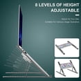 thumbnail image 2 of Laptop Cooling Pad Laptop Cooler Laptop External Fan Laptop Cooling Stand with Fan Computer Cooling Fan for Gaming Laptop MacBook Air Pro 9-17”Notebook Aluminum, 2 of 5