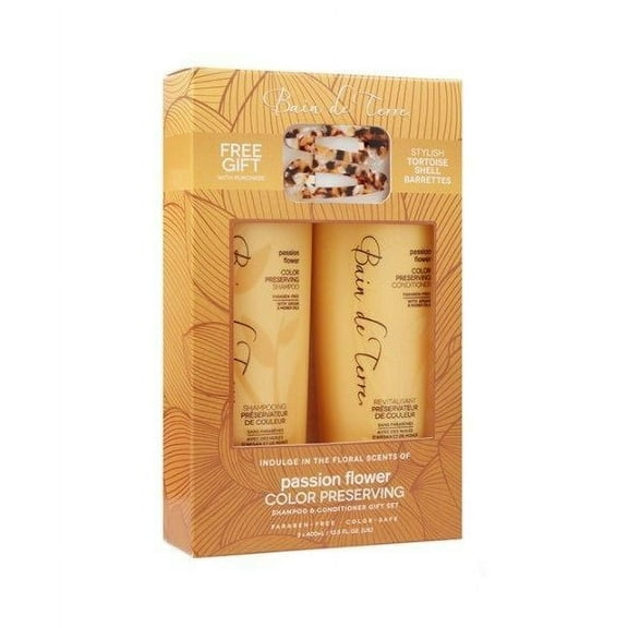 Bain De Terre Passion Flower Color Preserving Shampoo And Conditioner 13.5 oz