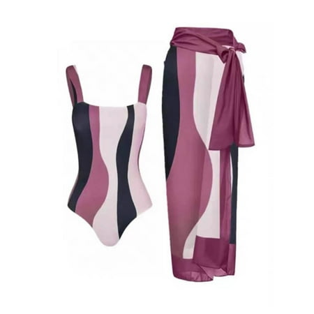 IDALL One Piece Swimsuit Women Bathing Suit Women s Triangle Bathing Suit Wrap Dress Bath Set Womens Swimsuits Swim Suits for Women Purple XL(Clearance Sales)