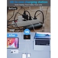 thumbnail image 4 of Station de Charge USB Multiple à 8 Ports de 100 W, Station de Charge Rapide pour Plusieurs Appareils avec Port Intelligent et Protection de Sécurité, Station de Charge USB Compatible avec Téléphones, Tablettes, Ordinateurs Portables, 4 of 6