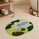 thumbnail image 5 of Felpuda de entrada absorbente de agua • Alfombra de lana de oveja sintética de estilo cremoso • Respaldo de goma antideslizante • Poliéster suave y mullido • Multicolor moderno 16x24 in • Lavable a, 5 of 6