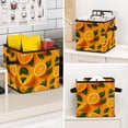 thumbnail image 7 of RATGDN Collapsible Fabric Cube Storage Bin with Double Handles for Living Room Bedroom Office Black - Orange Juice Fruit, 7 of 7