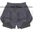 thumbnail image 3 of Fengqque Men’s 2 in 1 Running Shorts Quick Dry Gym Athletic Workout Shorts for Men with Pockets Black XXXXXXL(XXXXXXL), 3 of 8