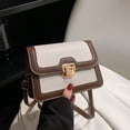 thumbnail image 4 of Adecuado para viajes diarios y citas. Bolso de PU, bolso de mensajero simple de moda., 4 of 5