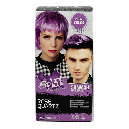 Splat Rose Quartz Hair Color Kit Semi Permanent Rose Pink Hair