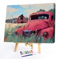thumbnail image 2 of Dibujo acrílico pintura al óleo del coche por números Kit DIY pintura sobre lienzo sin marco FLhrweasw Nuevo, 2 of 9