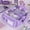 Purple, variant on Extra Large Capacity Stylish Multi-Layer Student Pen Bag, Solid Color Cute Stationery Box for Boystudent and Girlstudent, Portable Stationery Storage Box