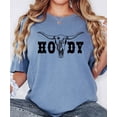 thumbnail image 4 of Howdy Shirt for Women & Teens Western Bull Skull Tee for Ladies Blue Jean Shirt Adult X-Large, 4 of 4