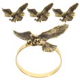 thumbnail image 1 of KAKOWELY 4Ud Para Servilletas De Metal Águila Color Dorado Para De, 1 of 6