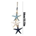 thumbnail image 3 of Wooden Starfish Wall Decor Shelf,Rustic Farmhouse Wall Decor,23.23-Inch Rustic Wooden Coastal Starfish Door Wall Hanging with Warm LED Lights for Home Porch Entryway., 3 of 11