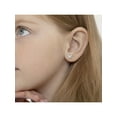 thumbnail image 4 of 925 Sterling Silver Butterfly CZ Screw Back Earrings for Toddlers Young Girls, 4 of 9