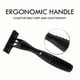 thumbnail image 4 of Durable 6-Blade Manual Razor Set - 1 Ergonomic Handle, 6 Refills, Hair Trimming & Facial Shaving, Safety Cover Included, 4 of 4