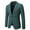 Green, variant on Herrnalise Men's Autumn And Winter Fashion Personality Solid Color Casual Suit Jacket Green