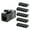 Black, variant on VCELINK CAT6 Keystone Coupler RJ45 UL Listed Female to Female 25-Pack Black