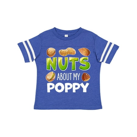 

Inktastic Nuts About My Poppy Peanut Almond Pistachio Gift Toddler Boy or Toddler Girl T-Shirt