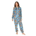 thumbnail image 4 of joogoo Funny Gorillas Blue Unisex Adults Onesies Pajamas Jumpsuits L, 4 of 7