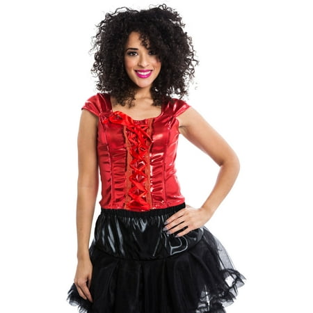 Lace-Up Red Top Women's Adult Halloween Dress Up / Role Play Costume