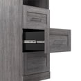 thumbnail image 5 of Bestar Pur 25W Closet Organizer with Drawers in Bark Gray - Engineered Wood, 5 of 11