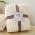 thumbnail image 1 of Cozy Plush Blanket 27x39 Inch Faux Fur Throw Blanket Solid Color for Couch Sofa, 1 of 7