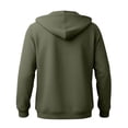 thumbnail image 4 of XAOFW Solid Color Zip Up Hoodies For Boys Zipper Long Sleeve Hooded Sweatshirt With Front Pockets Lightweight Outdoor Wear Pullover For Kids Versatile Tops 4-5 Years, 4 of 6