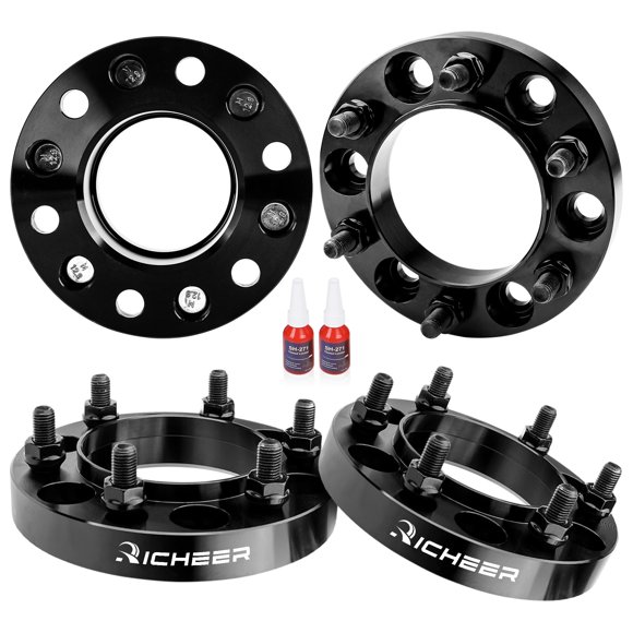 Espaciadores de ruedas Richeer de 6 x 5.5 Hub Centric, 25 mm, para Tacoma 4Runner