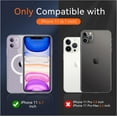 thumbnail image 2 of Magnetic Case for iPhone 11 Phone Case, [Compatible with MagSafe], Military Drop Protection Shockproof Matte Back Cover for iPhone 11 6.1 inch,Clear, 2 of 17