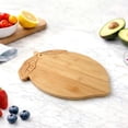 thumbnail image 4 of Cook with Color 9.5" x 12" Wood Cutting Board, Decorative Fruit Shaped Serving and Slicing Board, Lemon, 4 of 5