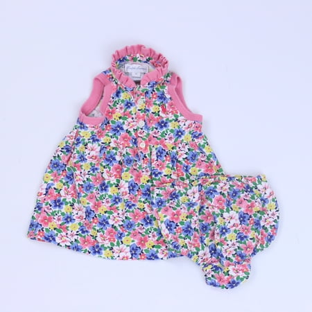 

Pre-owned Ralph Lauren Girls Pink Floral Dress size: 3 Months