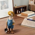 thumbnail image 4 of Adorable Figurine Décorative en Résine en Forme de Canard, Artisanale Exquise Résistante à la Décoloration, Base Pondérée Anti-Basculement Imperméable pour Salon, Entrée, Chambre, Bureau, Accessoire de Photographie de Pâques, Cadeau de Fête, Déco, 4 of 5