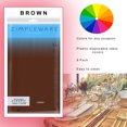 thumbnail image 6 of Brown 6 Pack Standard Disposable Plastic Party Tablecloth 84" Inch Round Table Cover By Zimpleware, 6 of 6