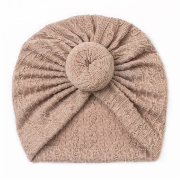 SHUNSUI Toddler Solid Knotted Turban Hat Beanie Elastics Headwear Babies