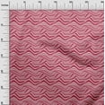 thumbnail image 3 of oneOone Cotton Poplin Magenta Fabric Abstract Stripe Dress Material Fabric Print Fabric By The Yard 56 Inch Wide, 3 of 5