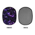 thumbnail image 2 of Pofeuu Galaxy Lightning Print Silicone Pot Mat Mitten With Hanging Loop Heat Resistant Oven Mitts Non-Slip Bbq Baking Smoking Potholders, 2 of 7