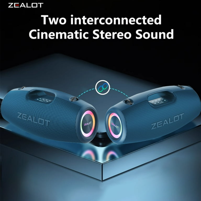 ZEALOT S78, Outdoor Speaker Bluetooth Waterproof, 100W Sound