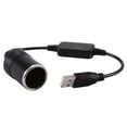 thumbnail image 1 of 5V USB a 12V enchufe de encendedor de coche hembra Step Up Cable Adaptador convertidor de corriente MA1892, 1 of 4