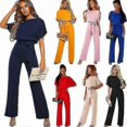 thumbnail image 1 of Womens Jumpsuit Casual Wide Legs Ladies Evening Party Long Playsuit-2025, 1 of 5