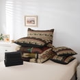 thumbnail image 6 of Manfei Wild Bear Deer 7 Pieces Bedding Comforter Set,Rustic Farmhouse Cabin Full Bedding Set,Brown Pine Cone Fitted Sheet Flat Sheet For Boys Kids,Super Cozy Room Decor Reversible, 6 of 8