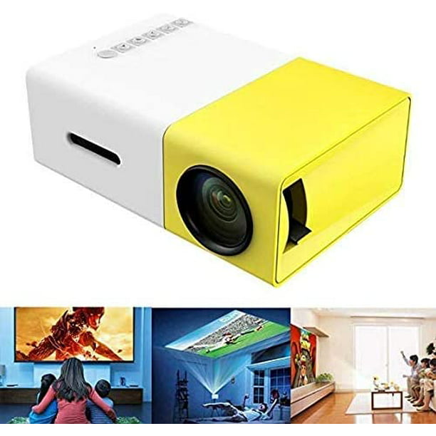 Mini Projector, YG300 Portable Pico Full Color LED LCD Video Projector for Children Present, TV Movie, Game, Outdoor Entertainment with HDMI USB AV Interfaces and Remote Control - Walmart.com