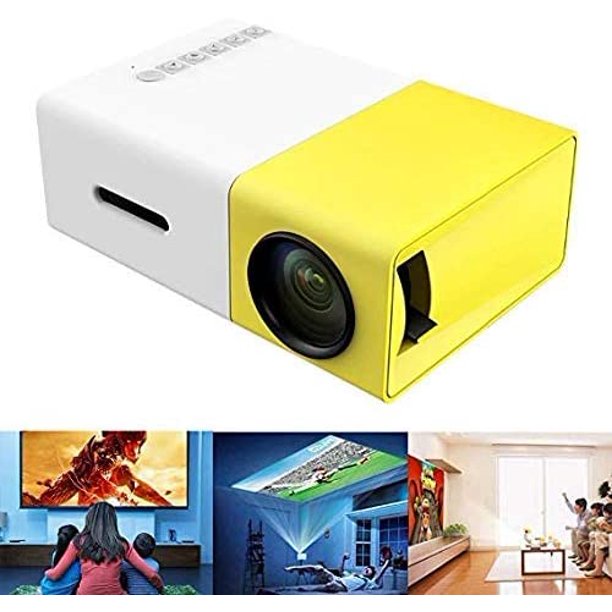 Mini Projector, YG300 Portable Pico Full Color LED LCD Video Projector for Children Present