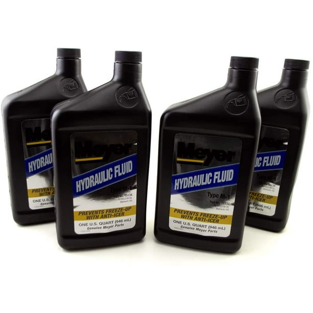 Meyer 15134 Type M1 Snow Plow Hydraulic Fluid Oil 1 Gallon (Pack of 4 Quarts)