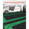 thumbnail image 2 of Interlocking Drainage Mat 15.7x15.7 Modular Cushion 24 Pcs Non Slip Black PP Floor Tile for Garage Garden Kitchen Outdoor, 2 of 6