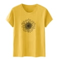 thumbnail image 5 of Shorts pour Femmes, Chemisiers pour Femmes, T-Shirts à Col Rond Amusants pour Femmes à Imprimé Mode, Manches Courtes, Blouse Ample, 5 of 5