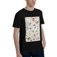 thumbnail image 2 of Bingfone Mushrooms And Butterflies Men'S Loose Fit Short-Sleeve Pocket T-Shirt, 2 of 7