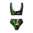 thumbnail image 5 of Daiia St. Patrick's Day4 Women's Bikini Set Two Piece Swimsuit High Waisted Bikini Adjustable Straps Bikini Perfect for Beach, Pool, and Summer Vacation-Large, 5 of 9