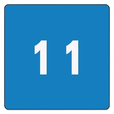 Smead Single Digit End Tab Labels, Number 1, Light Blue, 250/Roll -SMD67421