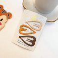 thumbnail image 2 of 3 Pcs/set Children Frosted Simplicity Hairpins For Girls Star Oval Triangle Square Hair Clips For Kids Snap Hair Clips Hairpins, 2 of 5