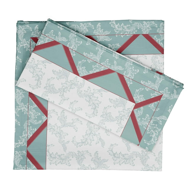 Vargottam Luxury Collection Dinner Table Linen Dcor Cotton Napkin Printed Fabric Reusable Napkins Set Of 12, 20 X 20 - Asian Batik
