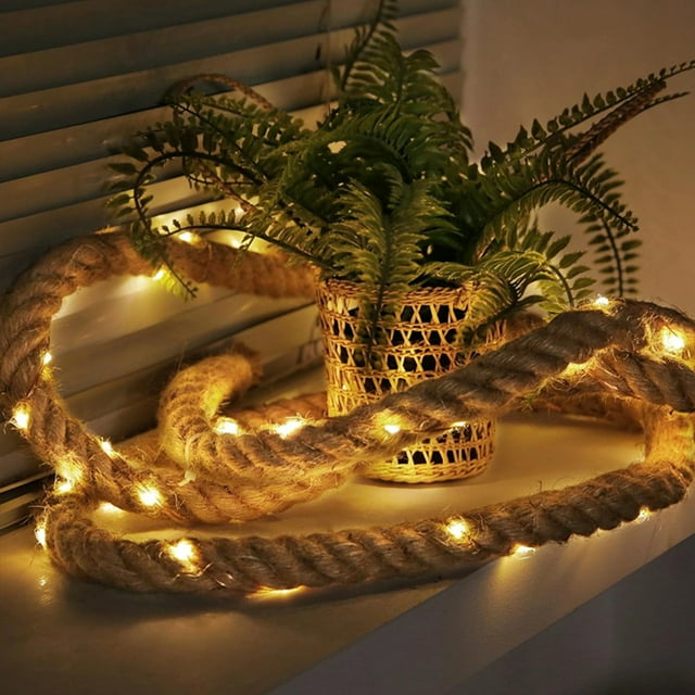 Guirnaldas de luces navideñas, luces de cobre, luces LED para jardín, luces ambientales, decoración de jardín, regalos, decoraciones de temporada, guirnalda de luces.